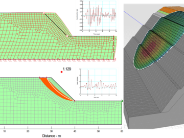 Static and Seismic Slope Stability Analysis using GeoStudio 2D and 3D