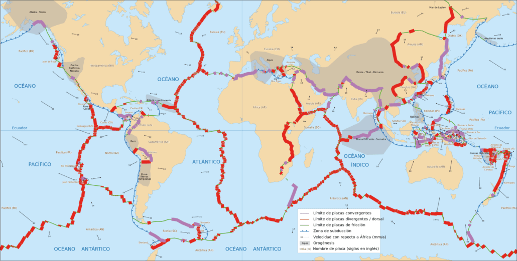 LÃmites placas tectónicas