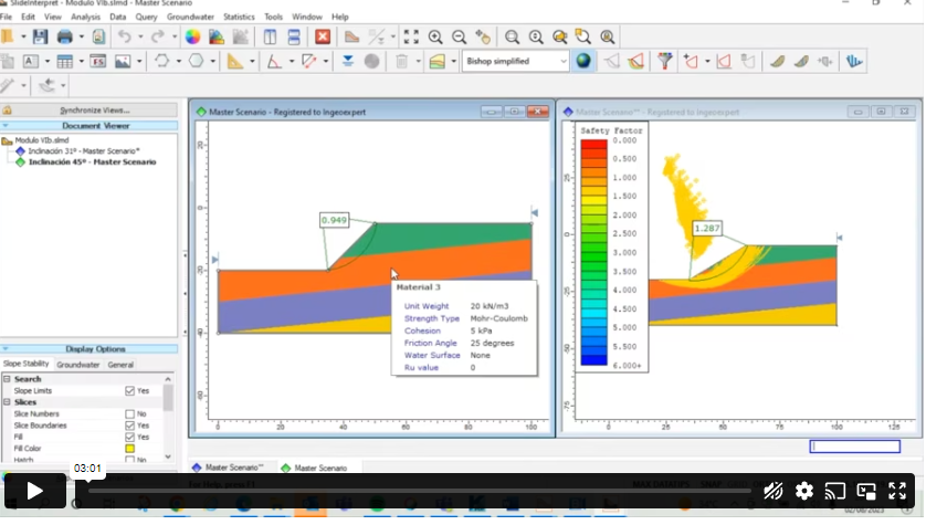 Lee más sobre el artículo ¿Cómo calculamos, con el software Slide, el factor de seguridad de taludes con diferentes pendientes?