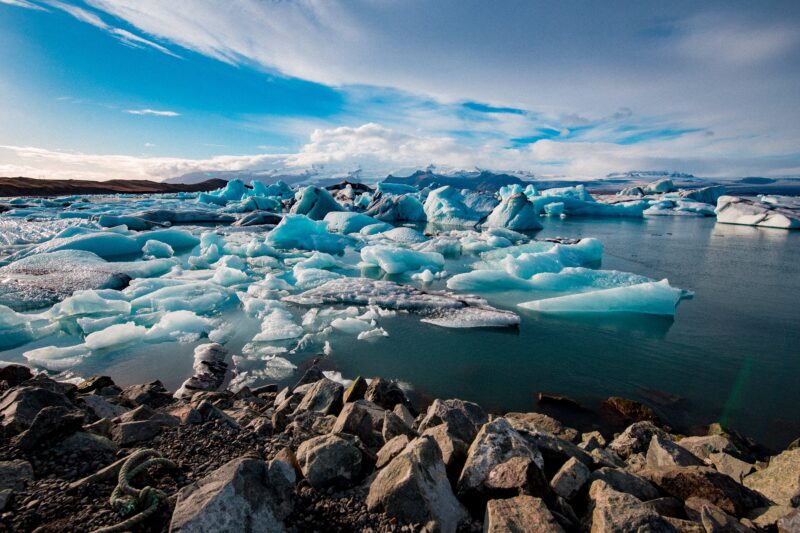 La laguna Glaciar de Jokulsarlon en Islandia