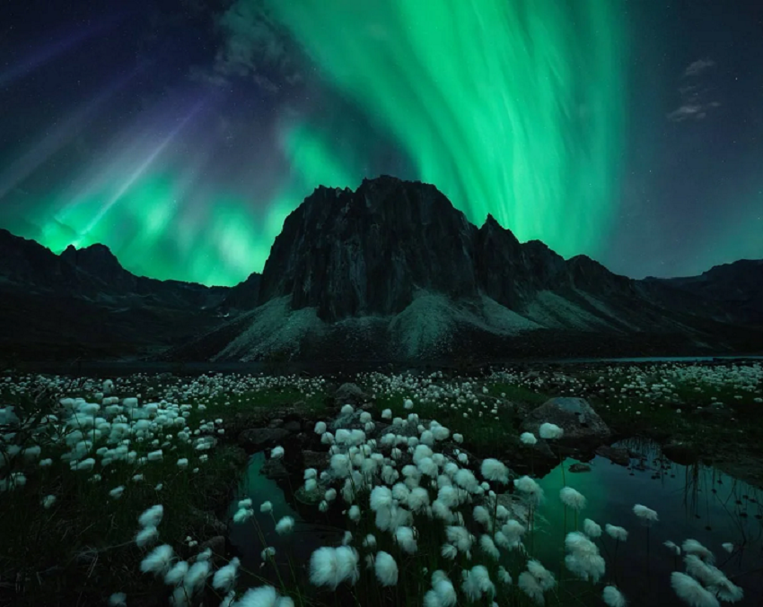 Aurora boreal en Yukón, Canadá (fotografía de Rachel Jones Ross)