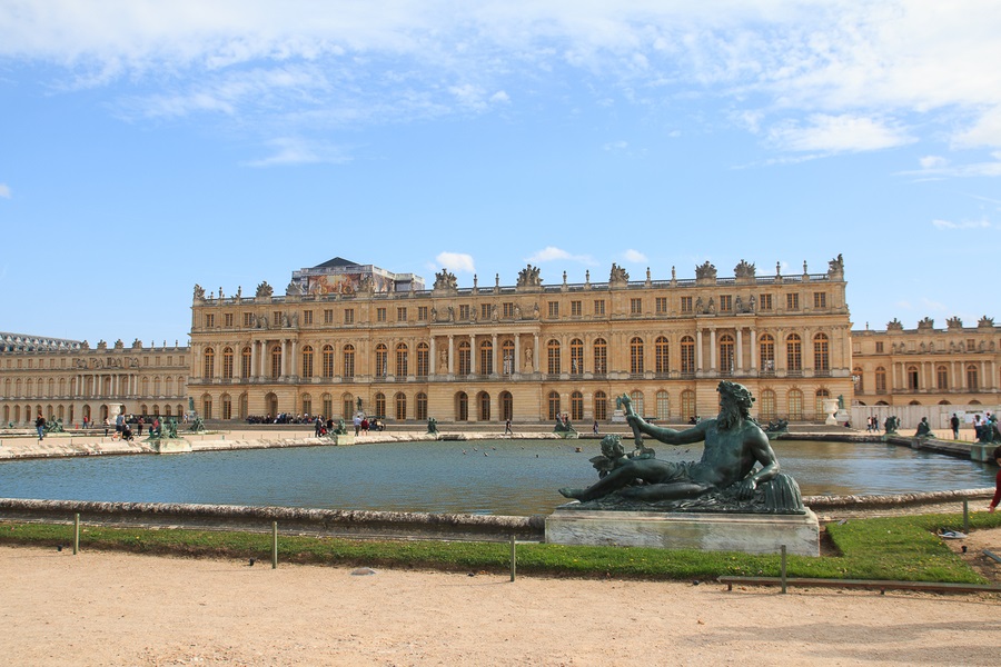 Fotografía Palacio de Versalles desde una de sus estanques