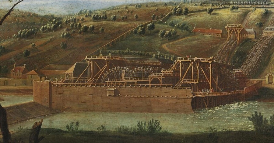 Pintura representativa de la Máquina de Marly