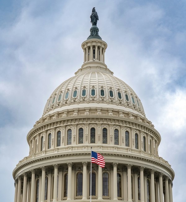 Fotografía de la icónica cúpula del Capitolio de Estados Unidos