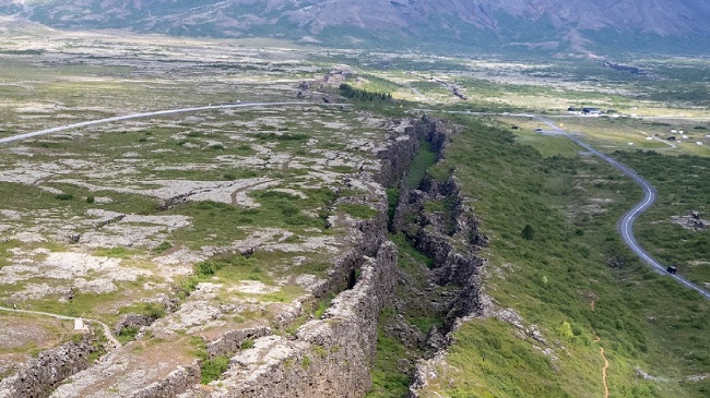 Imagen aérea del Valle del Rift, la grieta que podría dividir el continente africano en dos
