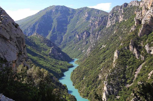 Fotografía panorámica de las Gargantas del Verdon